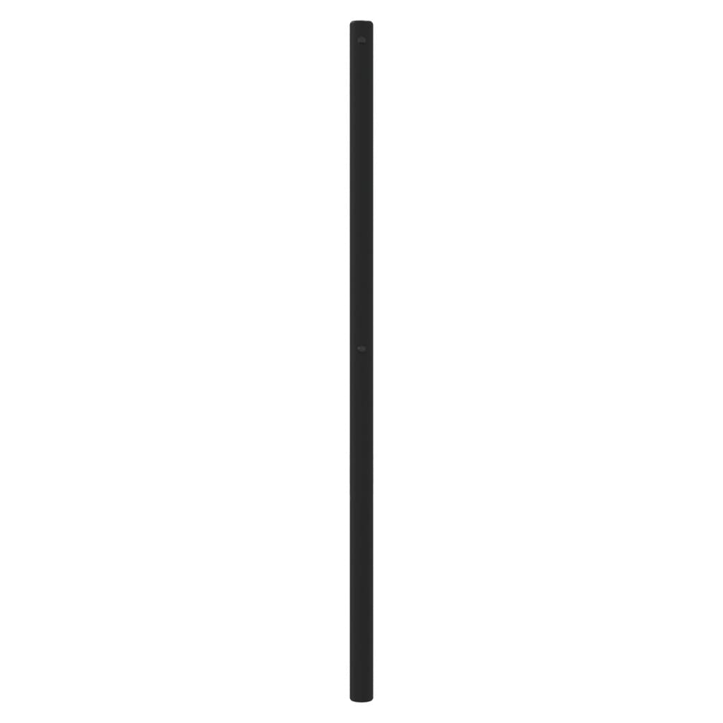 Utskiftbar sengegavl i metall svart 107 cm vidaXL