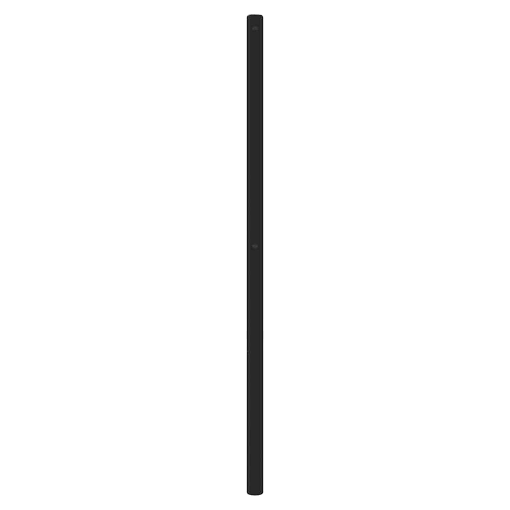 Utskiftbar sengegavl i metall svart 140 cm vidaXL