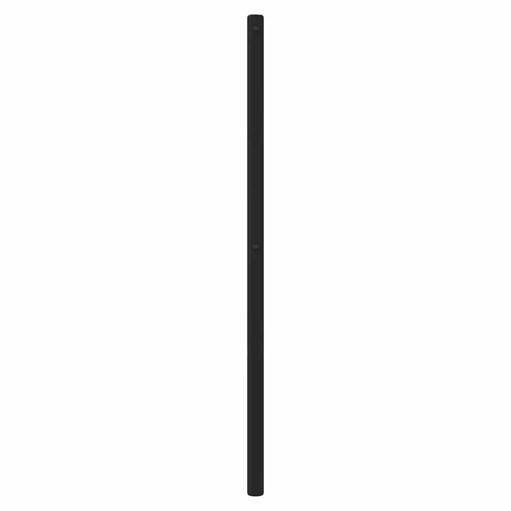 Utskiftbar sengegavl i metall svart 150 cm vidaXL