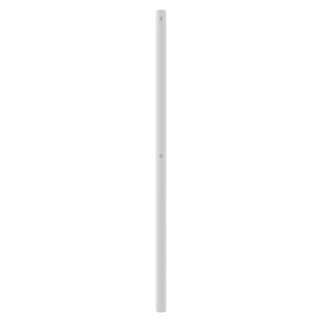 Utskiftbar sengegavl i metall hvit 150 cm