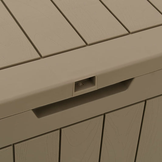 Hageoppbevaringsboks grå 55,5x43x53 cm polypropylen