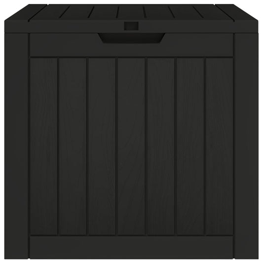 Hageoppbevaringsboks svart 55,5x43x53 cm polypropylen vidaXL