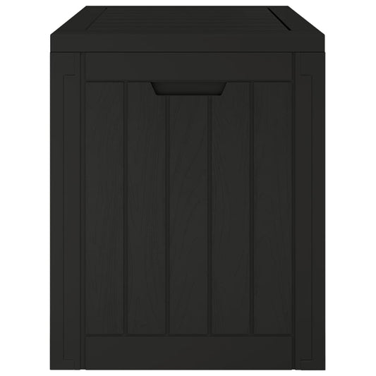 Hageoppbevaringsboks svart 55,5x43x53 cm polypropylen vidaXL