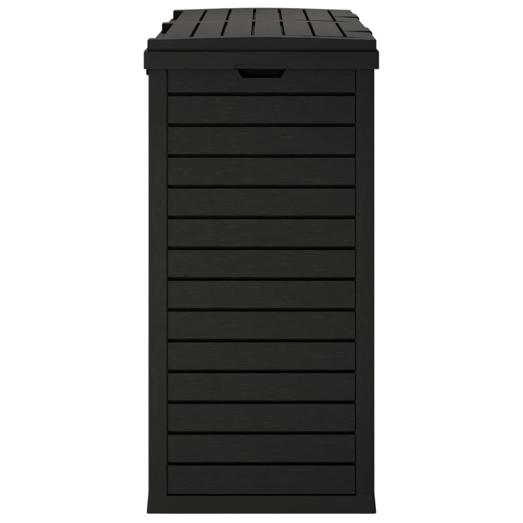 Utendørs søppelkasse svart 78x41x86 cm polypropylen vidaXL