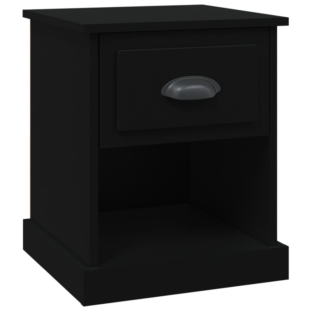 Nattbord svart 39x39x47,5 cm konstruert tre vidaXL