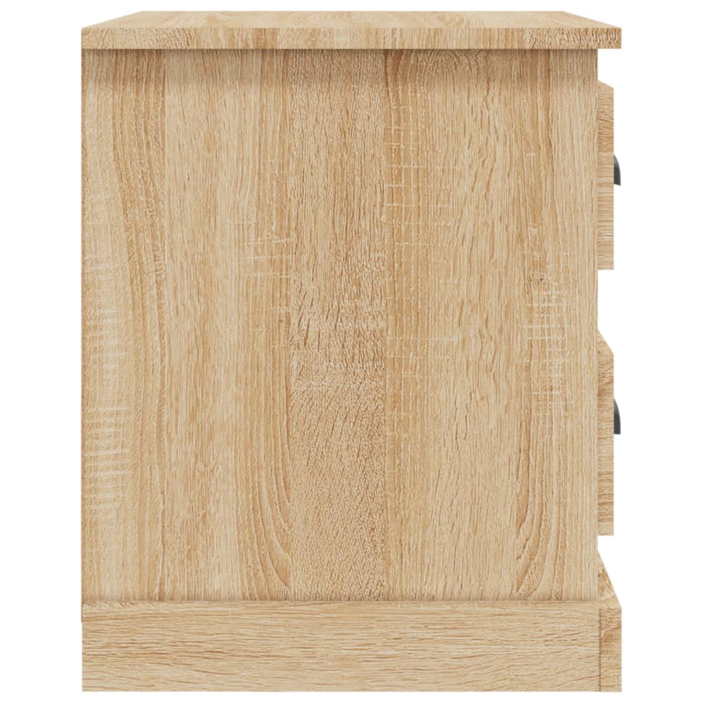 Nattbord 2 stk sonoma eik 39x39x47,5 cm konstruert tre