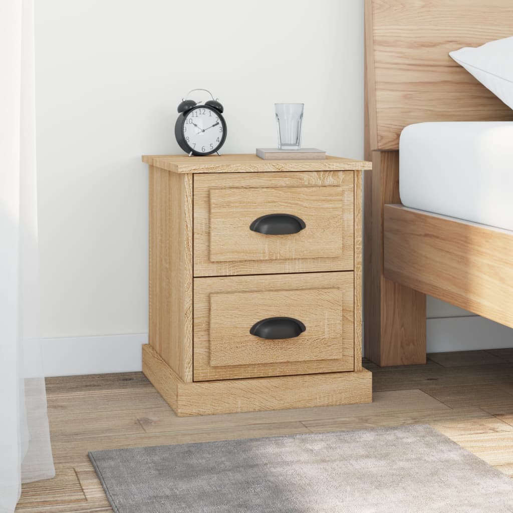 Nattbord 2 stk sonoma eik 39x39x47,5 cm konstruert tre