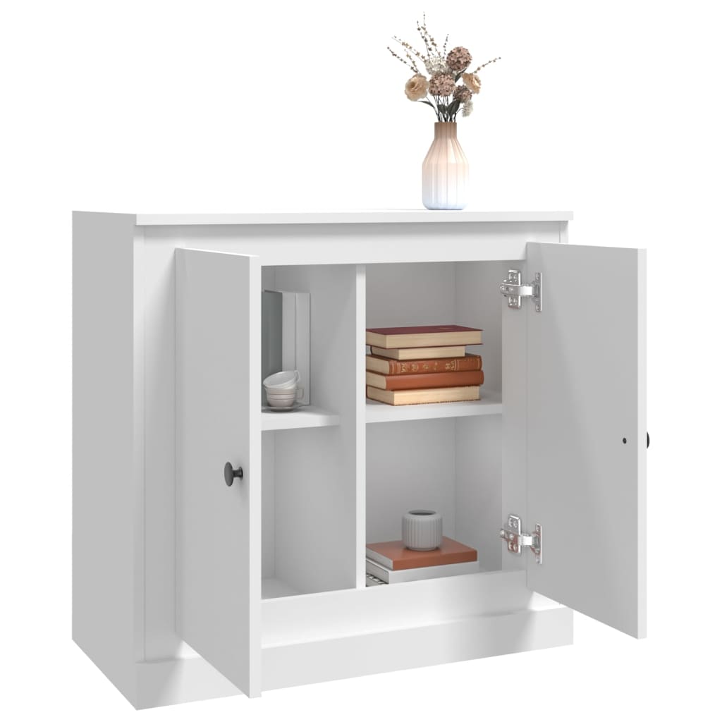 Skjenk hvit 70x35,5x67,5 cm konstruert tre