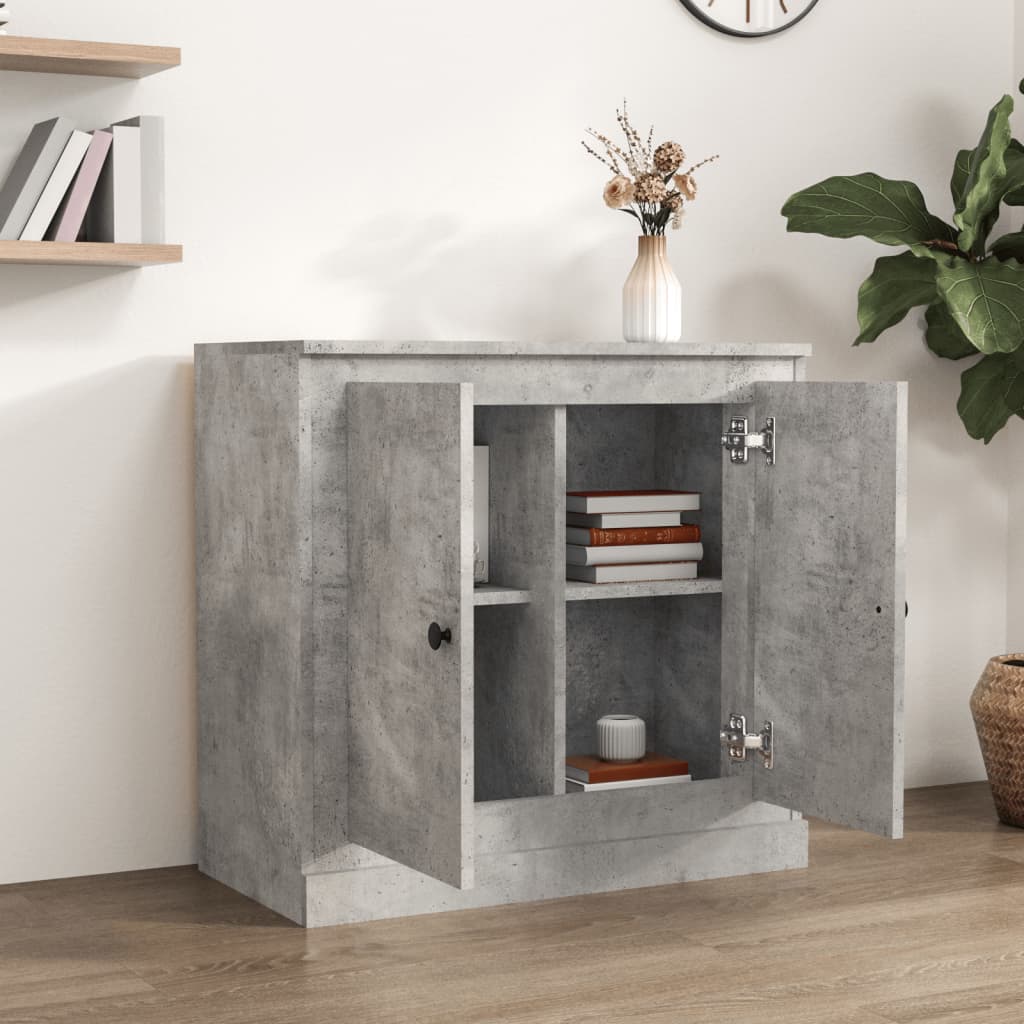 Skjenk betonggrå 70x35,5x67,5 cm konstruert tre