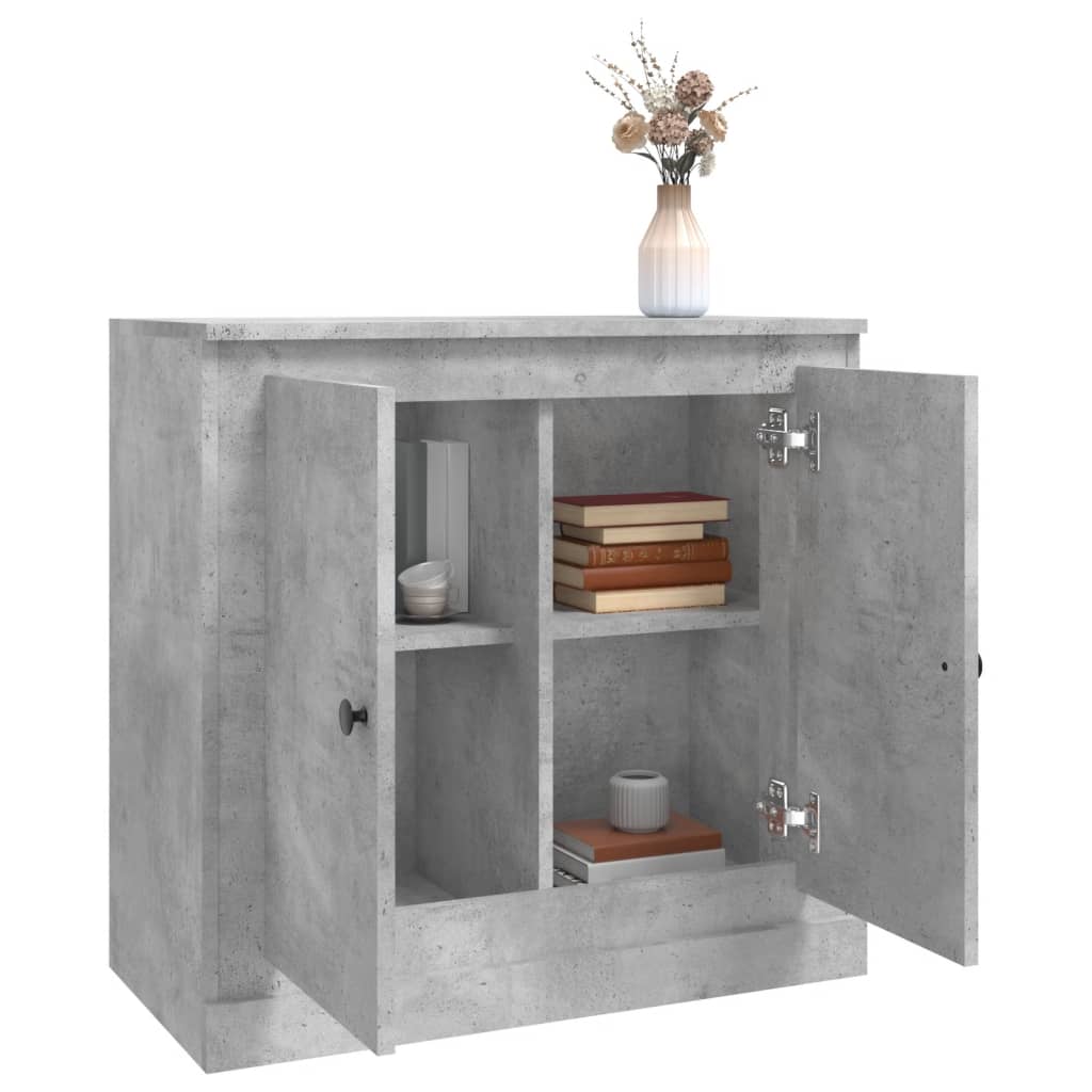 Skjenk betonggrå 70x35,5x67,5 cm konstruert tre