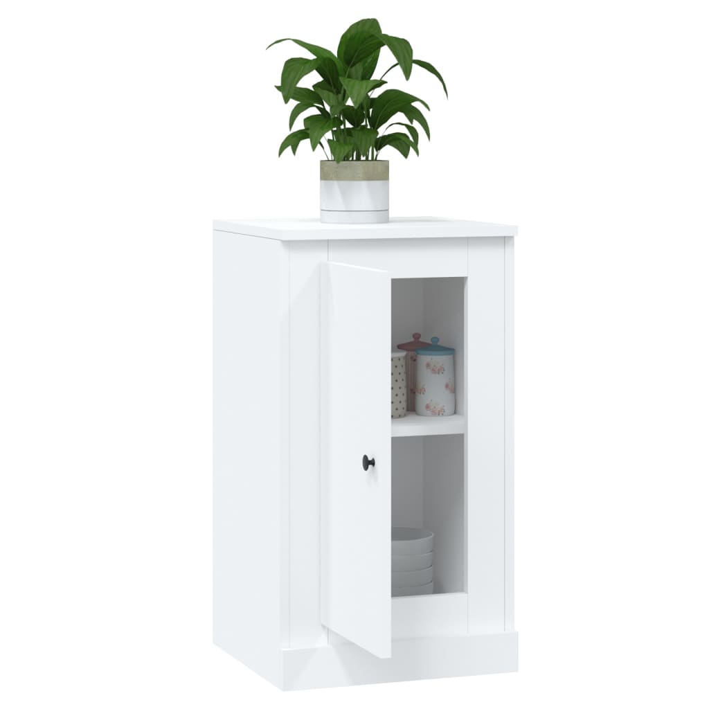 Skjenk hvit 37,5x35,5x67,5 cm konstruert tre