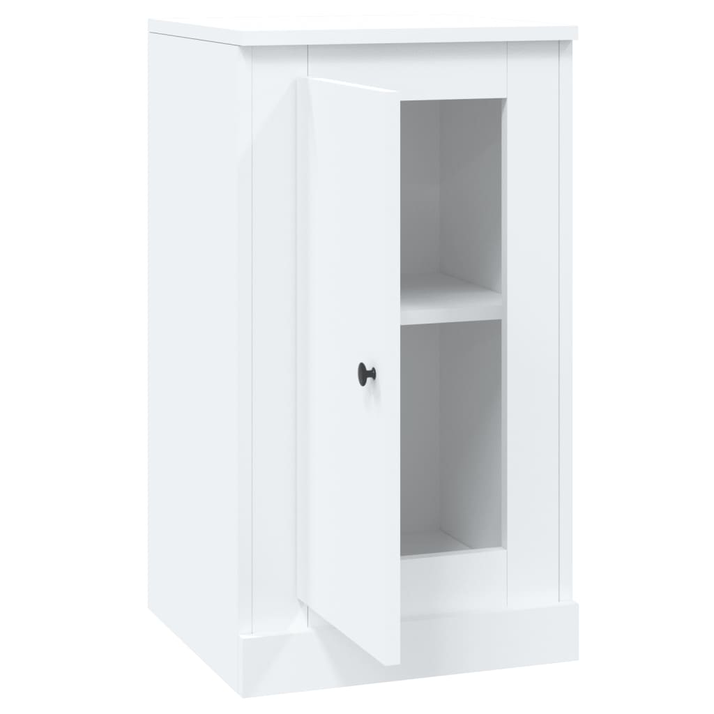 Skjenk hvit 37,5x35,5x67,5 cm konstruert tre