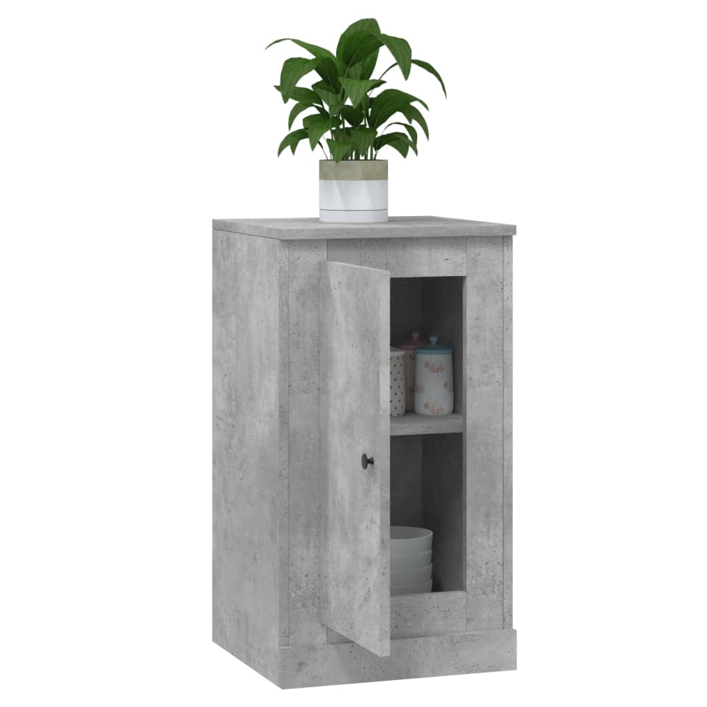 Skjenk betonggrå 37,5x35,5x67,5 cm konstruert tre
