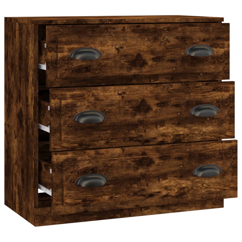 Skjenk røkt eik 70x35,5x67,5 cm konstruert tre vidaXL