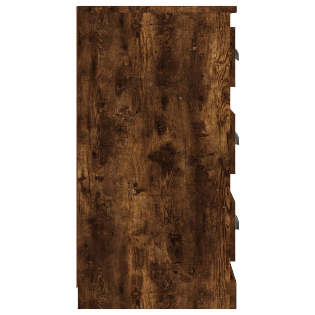 Skjenk røkt eik 70x35,5x67,5 cm konstruert tre vidaXL