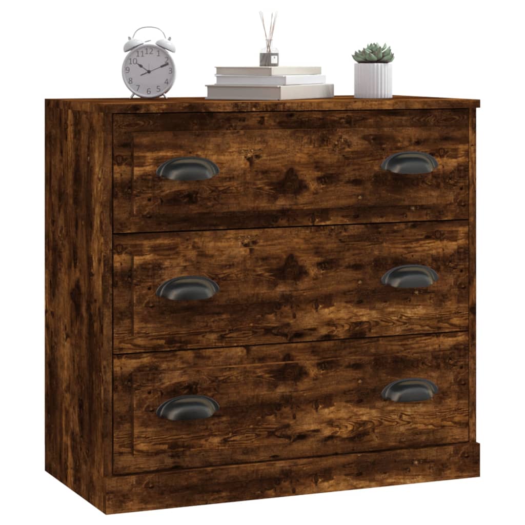 Skjenk røkt eik 70x35,5x67,5 cm konstruert tre vidaXL