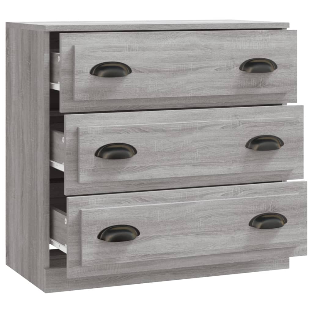 Skjenk grå sonoma 70x35,5x67,5 cm konstruert tre vidaXL