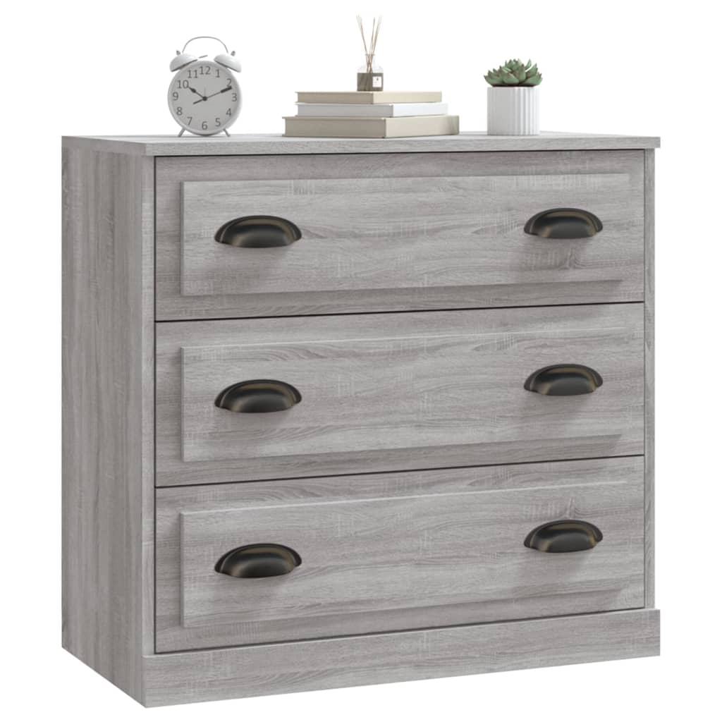 Skjenk grå sonoma 70x35,5x67,5 cm konstruert tre vidaXL