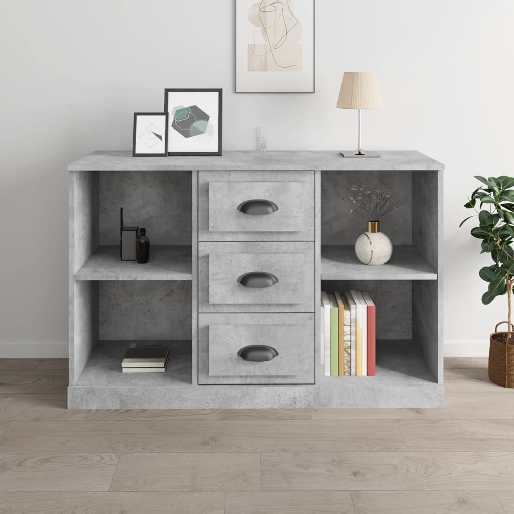 Skjenk betonggrå 104,5x35,5x67,5 cm konstruert tre