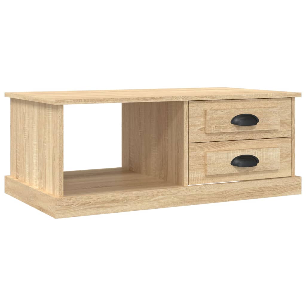 Salongbord sonoma eik 90x50x35 cm konstruert tre