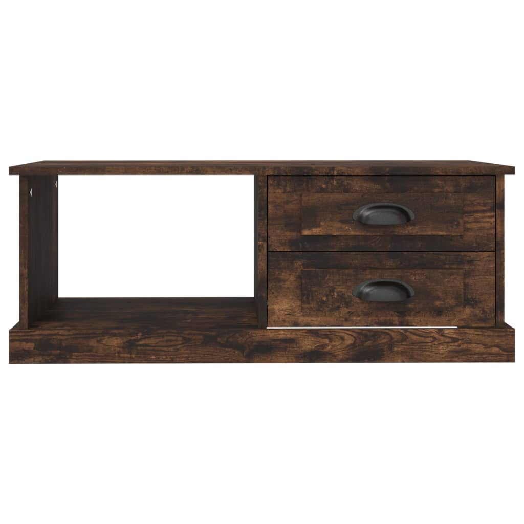 Salongbord røkt eik 90x50x35 cm konstruert tre