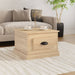 Salongbord sonoma eik 50x50x35 cm konstruert tre