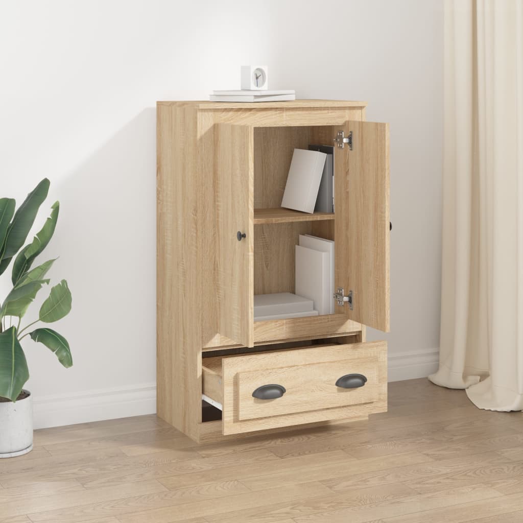 Highboard sonoma eik 60x35,5x103,5 cm konstruert tre