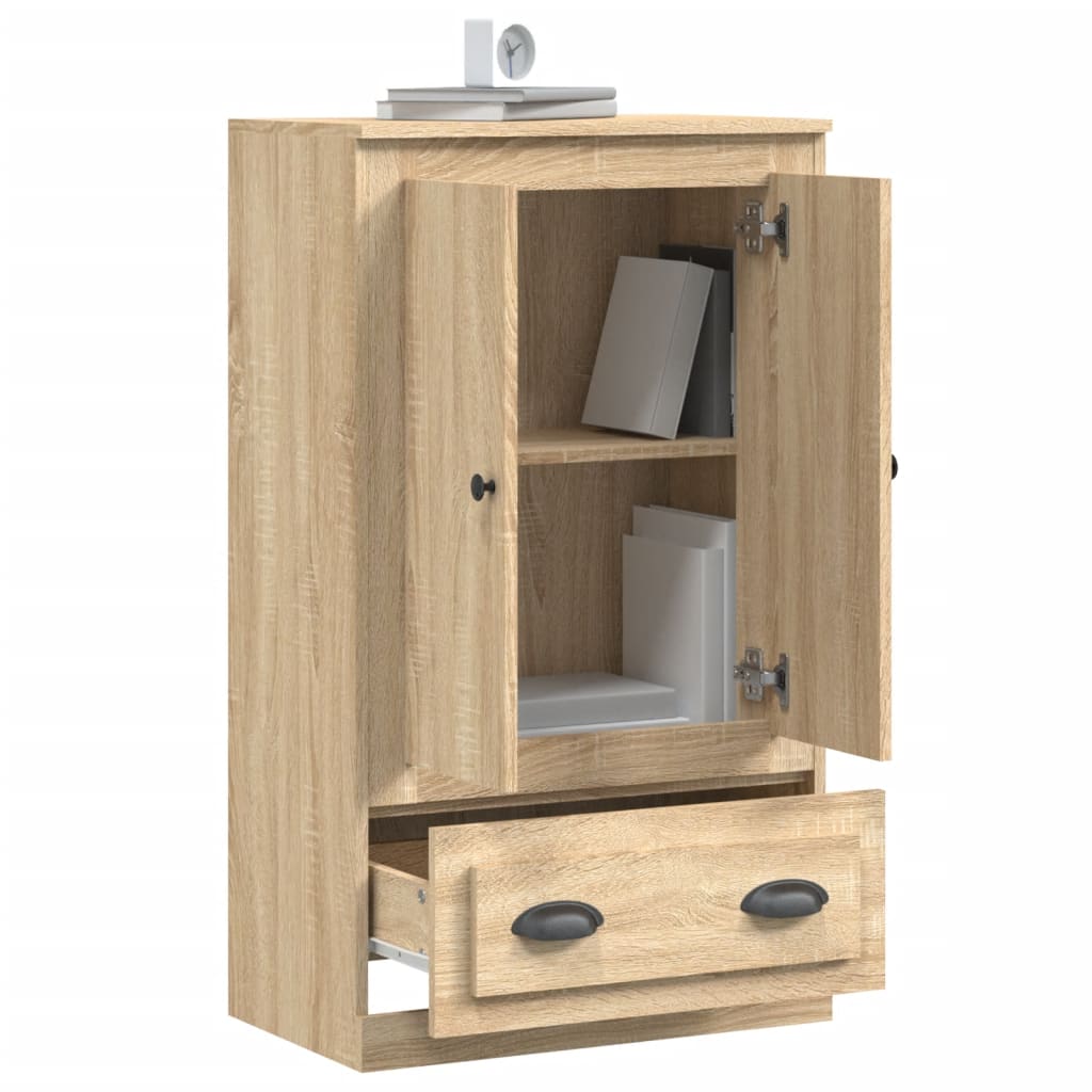 Highboard sonoma eik 60x35,5x103,5 cm konstruert tre
