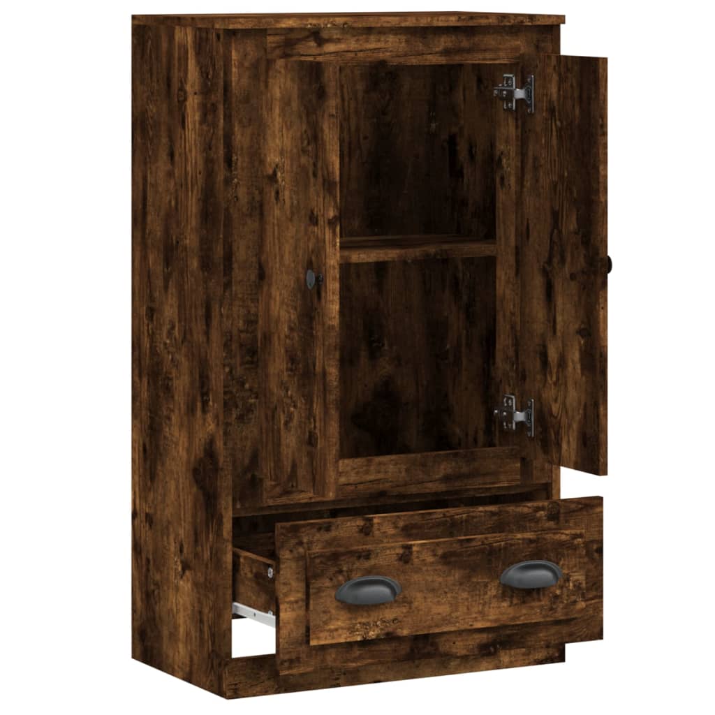 Highboard røkt eik 60x35,5x103,5 cm konstruert tre