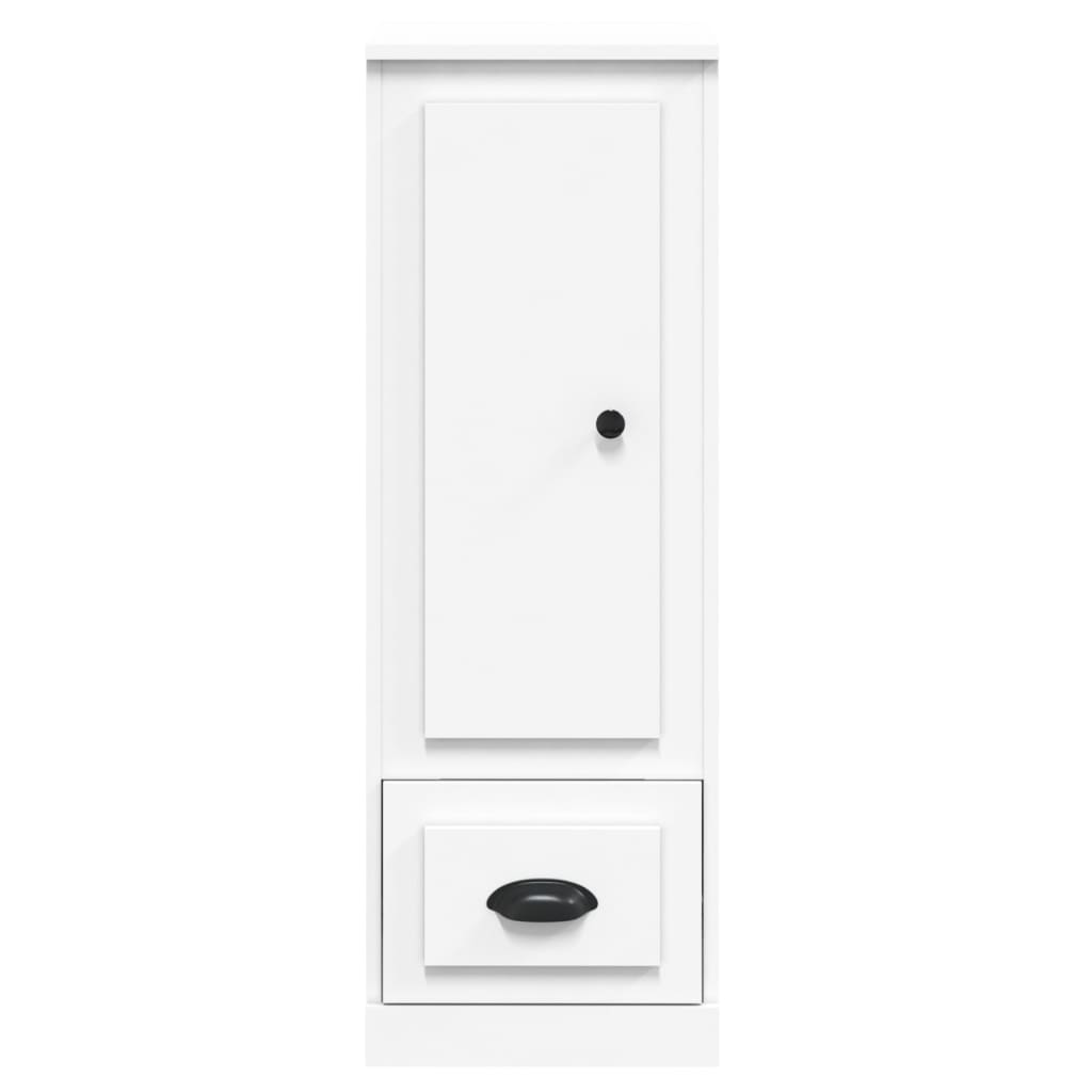 Highboard hvit 36x35,5x103,5 cm konstruert tre