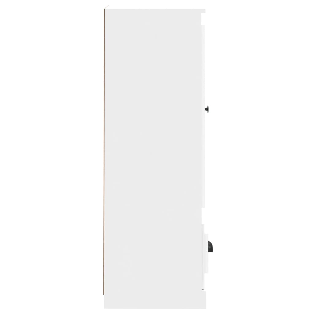 Highboard hvit 36x35,5x103,5 cm konstruert tre