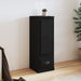 Highboard svart 36x35,5x103,5 cm konstruert tre