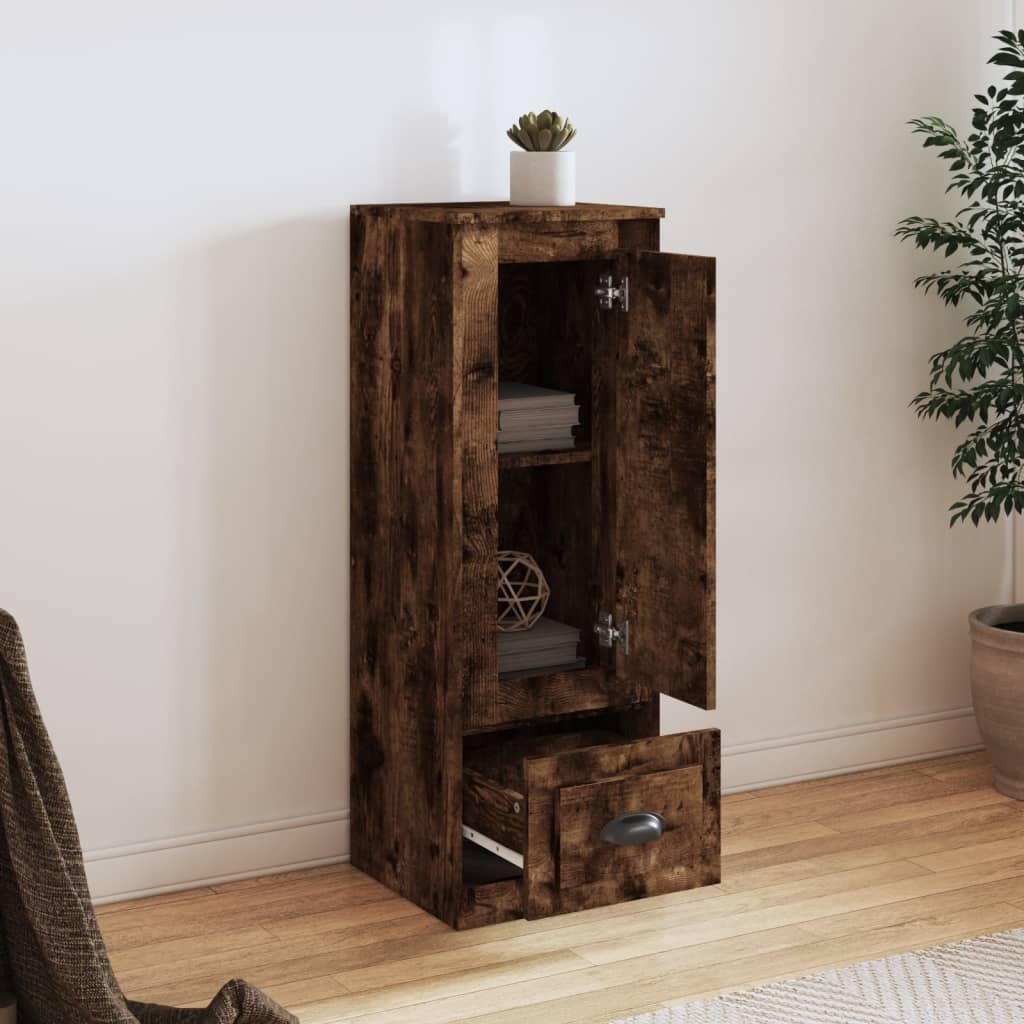 Highboard røkt eik 36x35,5x103,5 cm konstruert tre