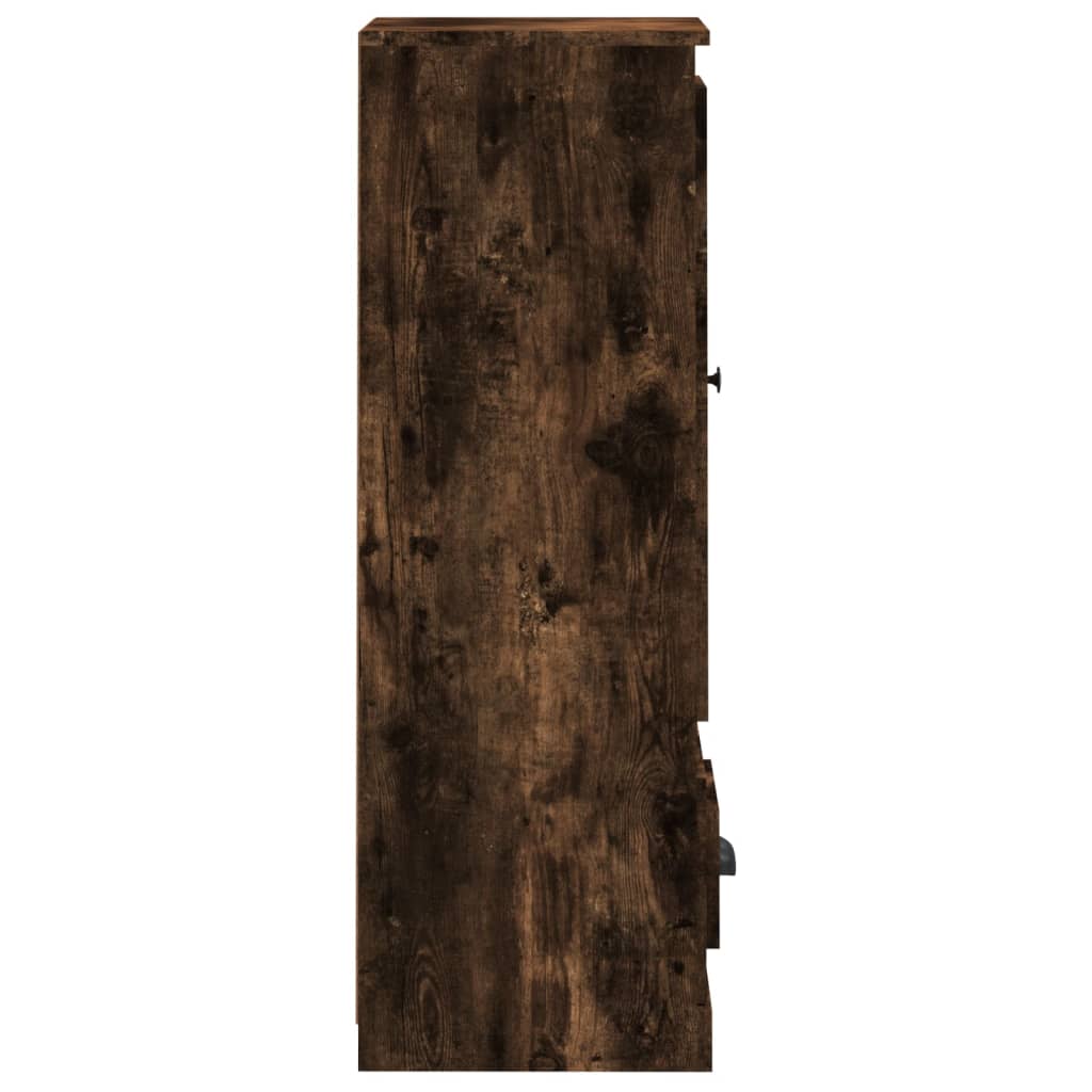 Highboard røkt eik 36x35,5x103,5 cm konstruert tre