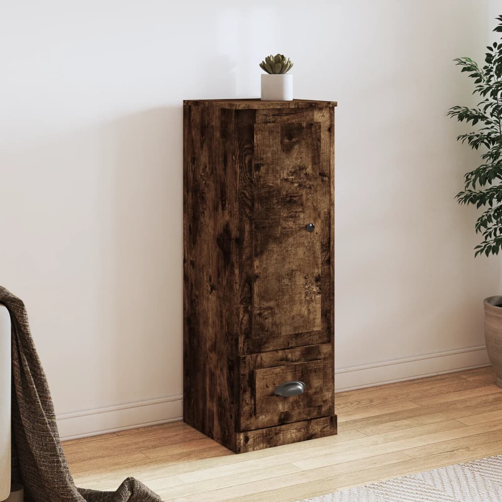 Highboard røkt eik 36x35,5x103,5 cm konstruert tre