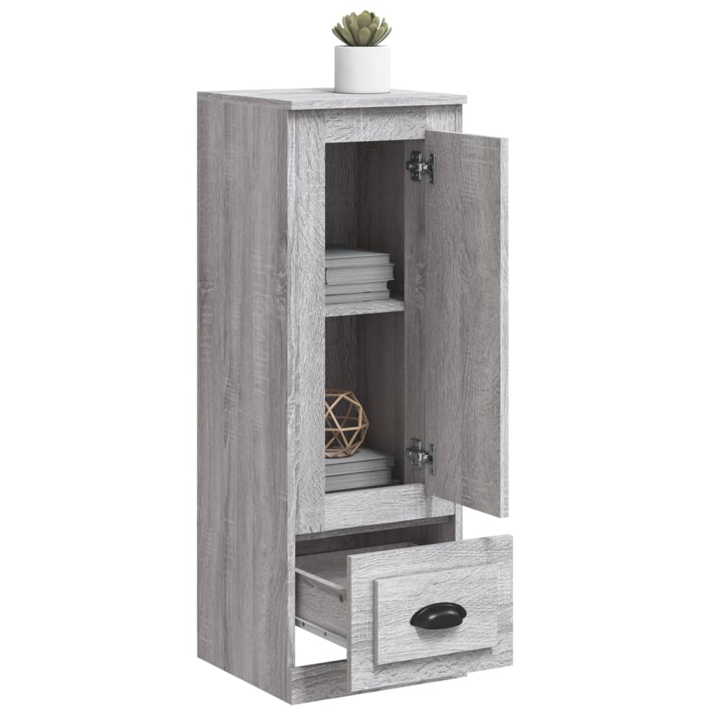 Highboard grå sonoma 36x35,5x103,5 cm konstruert tre