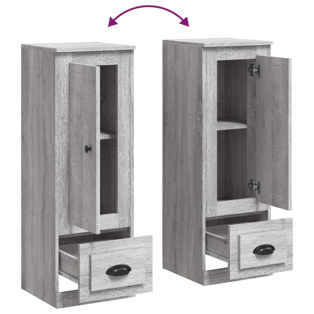 Highboard grå sonoma 36x35,5x103,5 cm konstruert tre