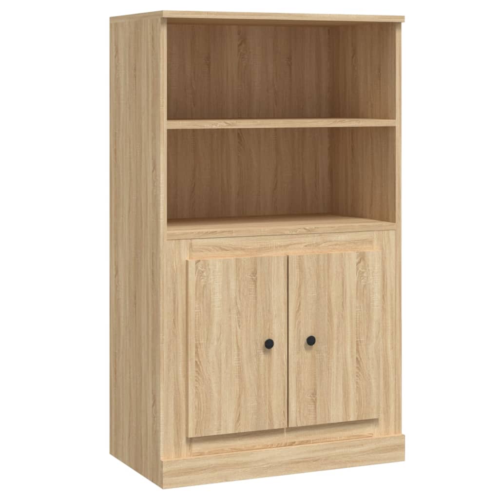 Highboard sonoma eik 60x35,5x103,5 cm konstruert tre