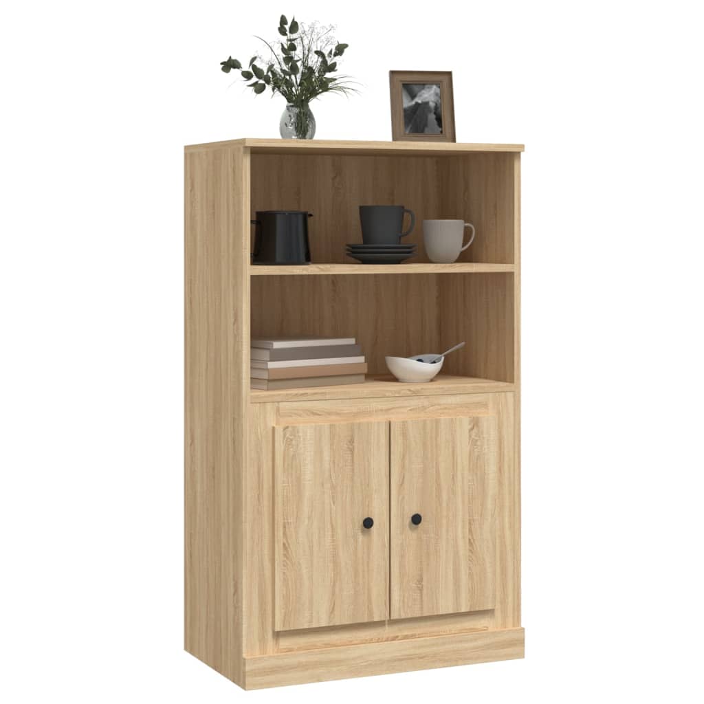 Highboard sonoma eik 60x35,5x103,5 cm konstruert tre
