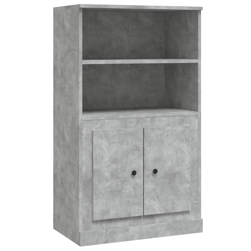 Highboard betonggrå 60x35,5x103,5 cm konstruert tre
