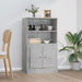 Highboard betonggrå 60x35,5x103,5 cm konstruert tre