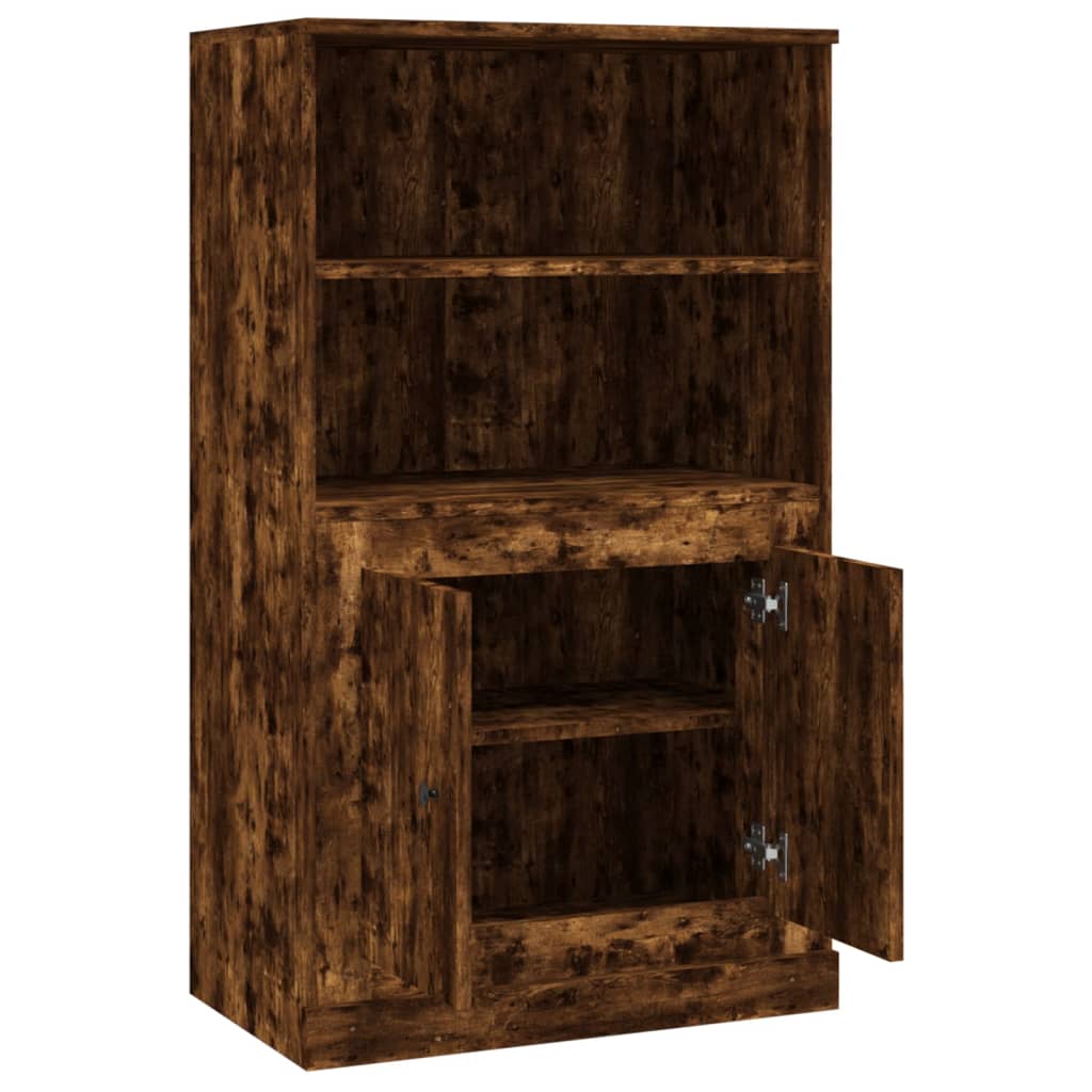 Highboard røkt eik 60x35,5x103,5 cm konstruert tre