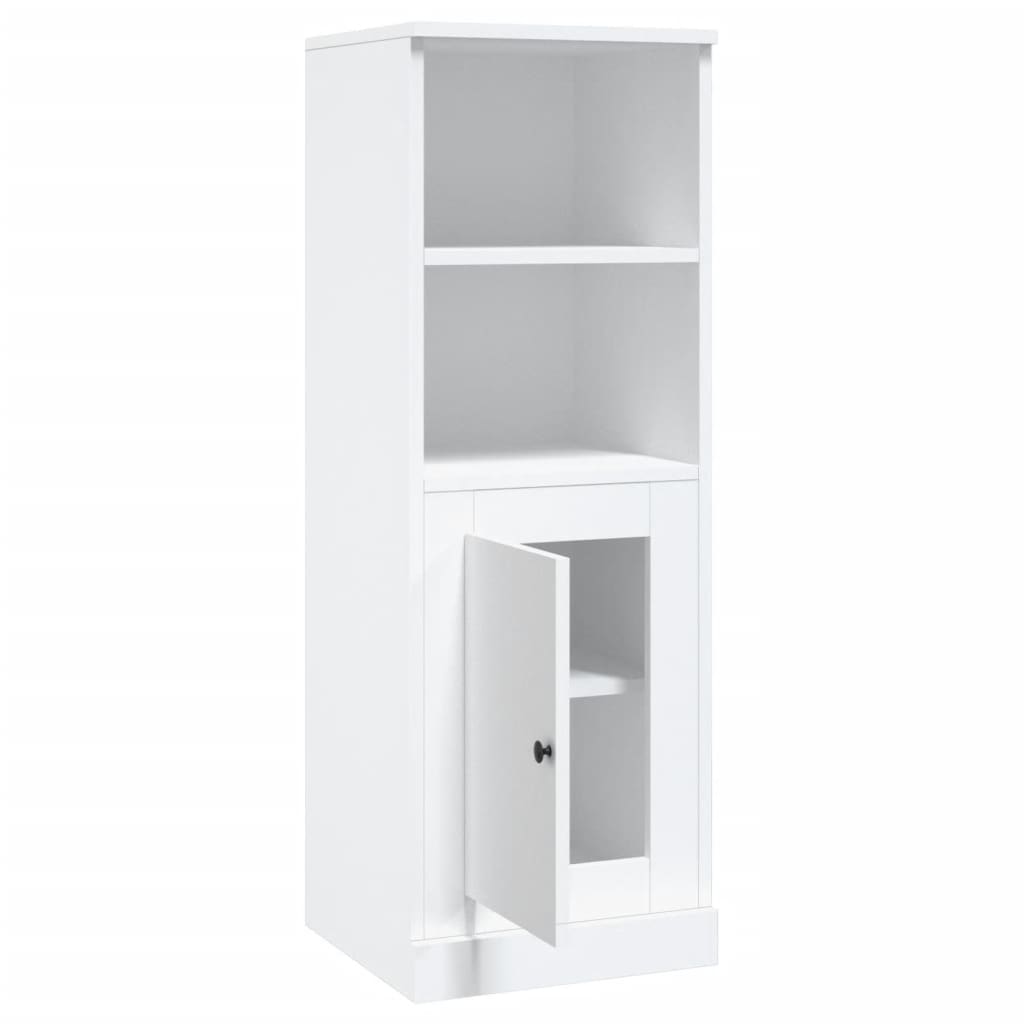 Highboard hvit 36x35,5x103,5 cm konstruert tre