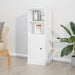 Highboard høyglans hvit 36x35,5x103,5 cm konstruert tre