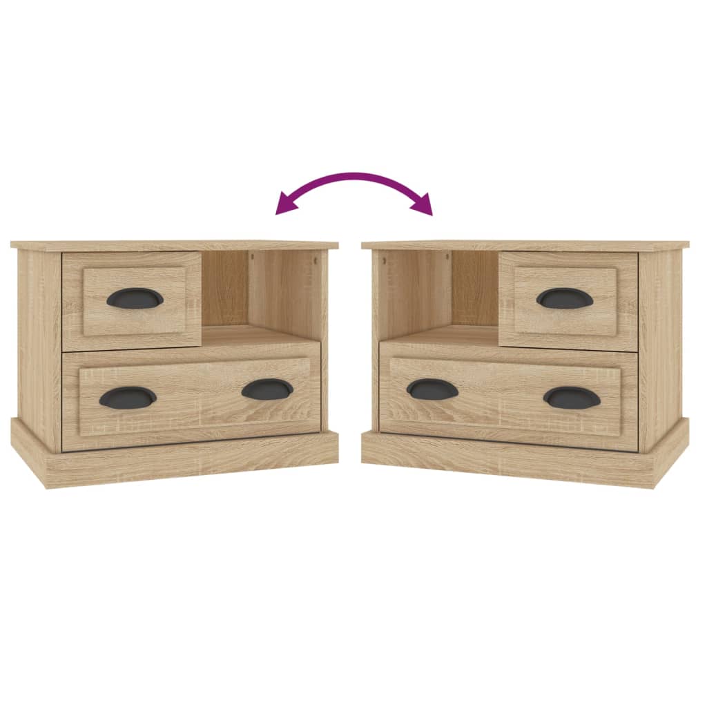 Nattbord sonoma eik 60x39x45 cm