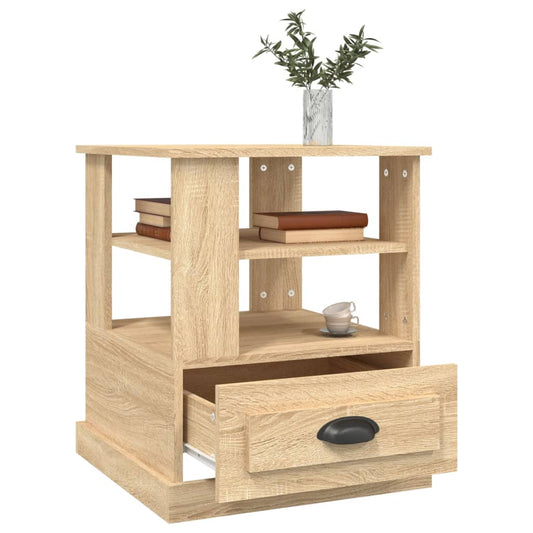 Sidebord sonoma eik 50x50x60 cm konstruert tre