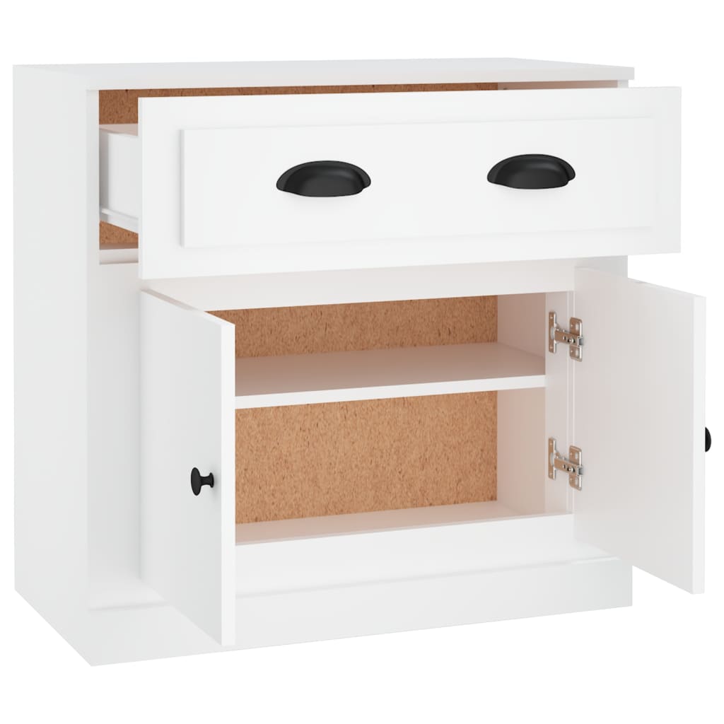 Skjenk hvit 70x35,5x67,5 cm konstruert tre