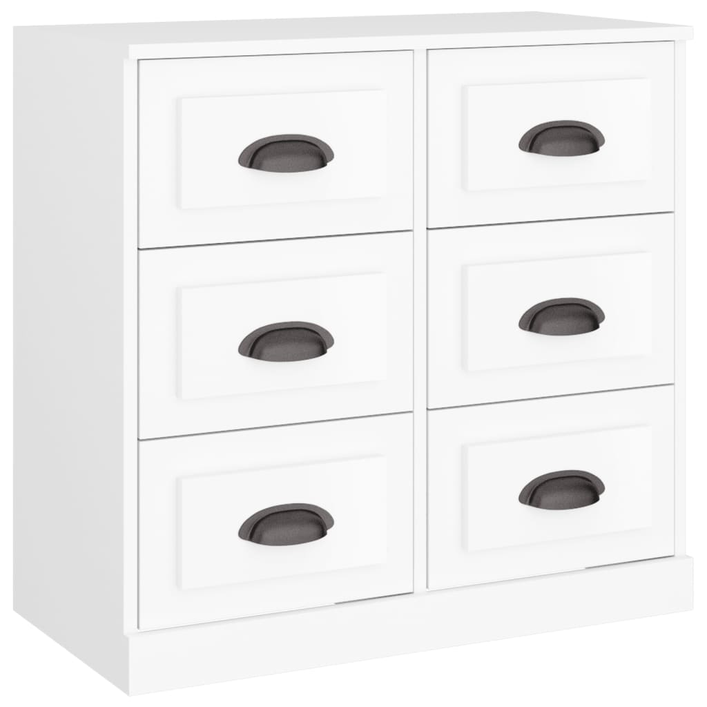 Skjenk hvit 70x35,5x67,5 cm konstruert tre
