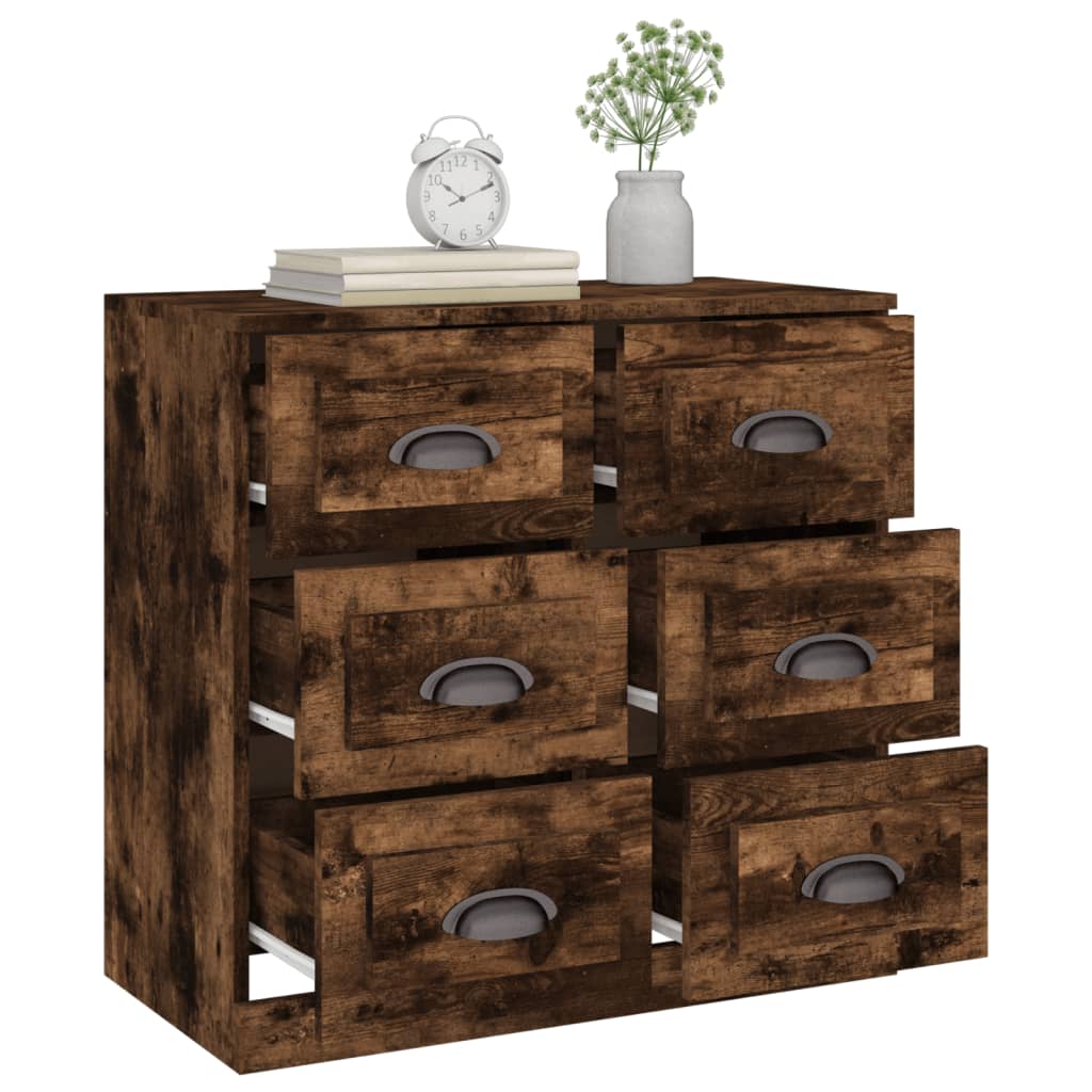 Skjenk røkt eik 70x35,5x67,5 cm konstruert tre