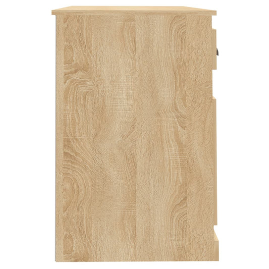 Skrivebord med skuff sonoma eik 115x50x75 cm konstruert tre